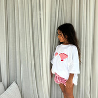 Mermaid Shell Tee - White