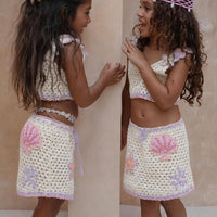 Ocean Skirt - White Pastel