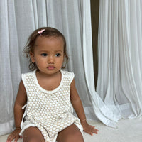 Inka Tie Vest - Beige and Bone