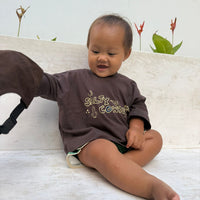Salty Cowboy Tee - Chocolate