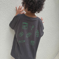 Snacks Tee - Charcoal