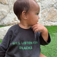 Snacks Tee - Charcoal