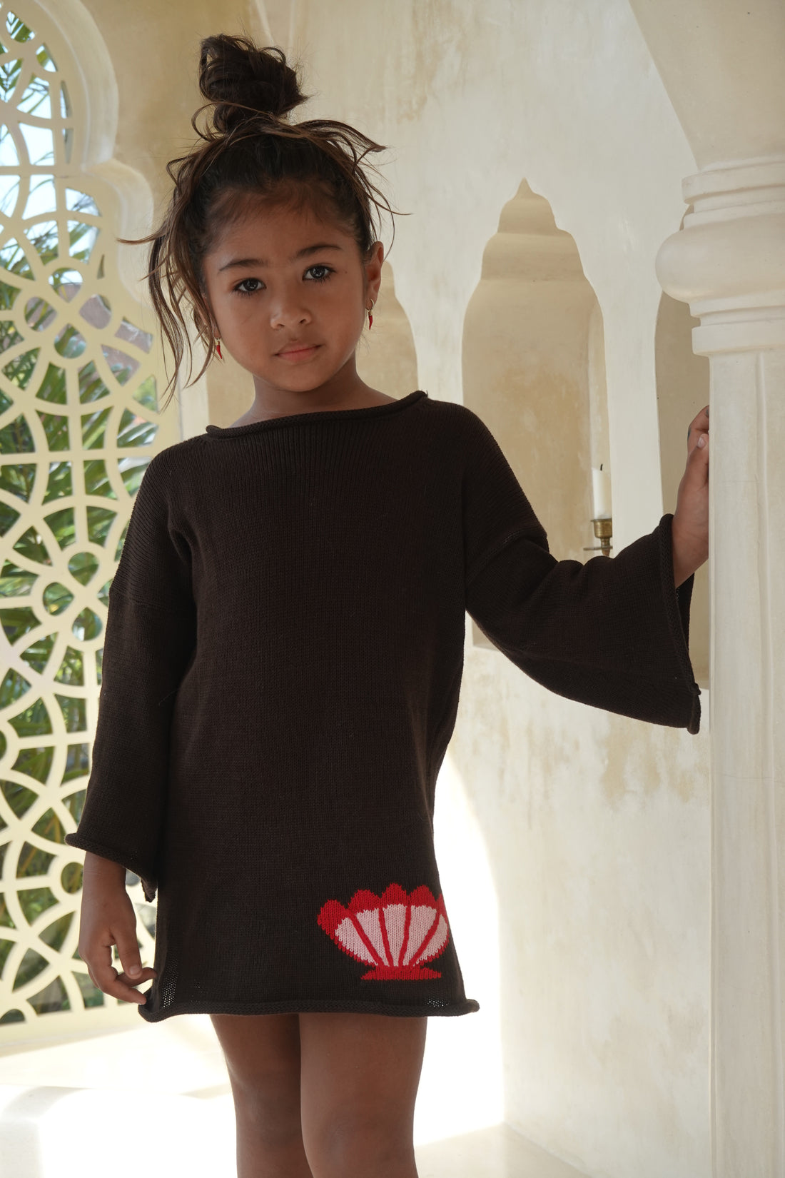 Vella Knit Mermaid Dress - Chocolate