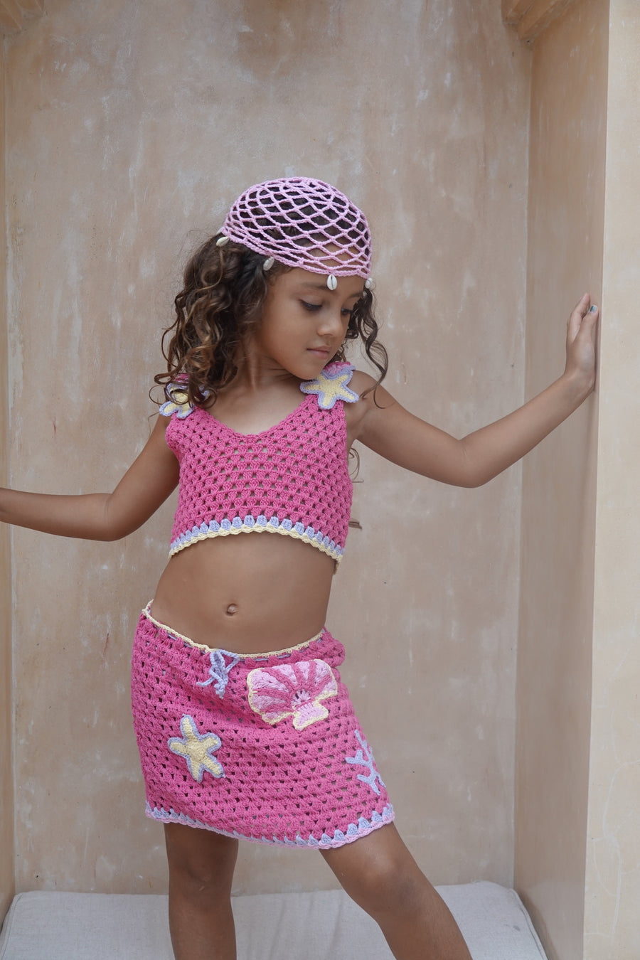 Aiko Crop - Magenta Mermaid