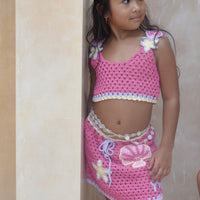 Aiko Crop - Magenta Mermaid