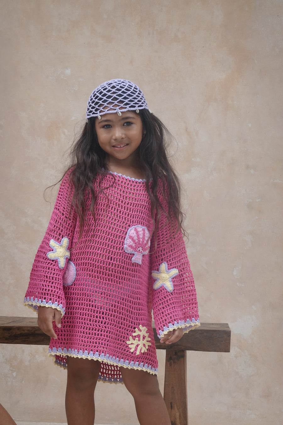 Winnie Beach Dress - Magenta Mermaid