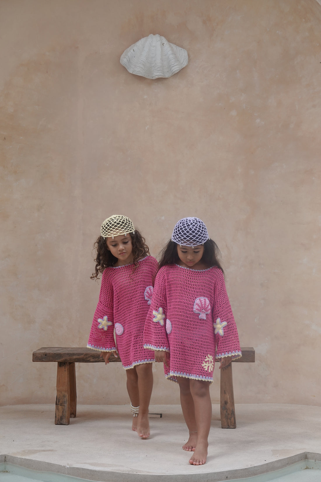 Winnie Beach Dress - Magenta Mermaid