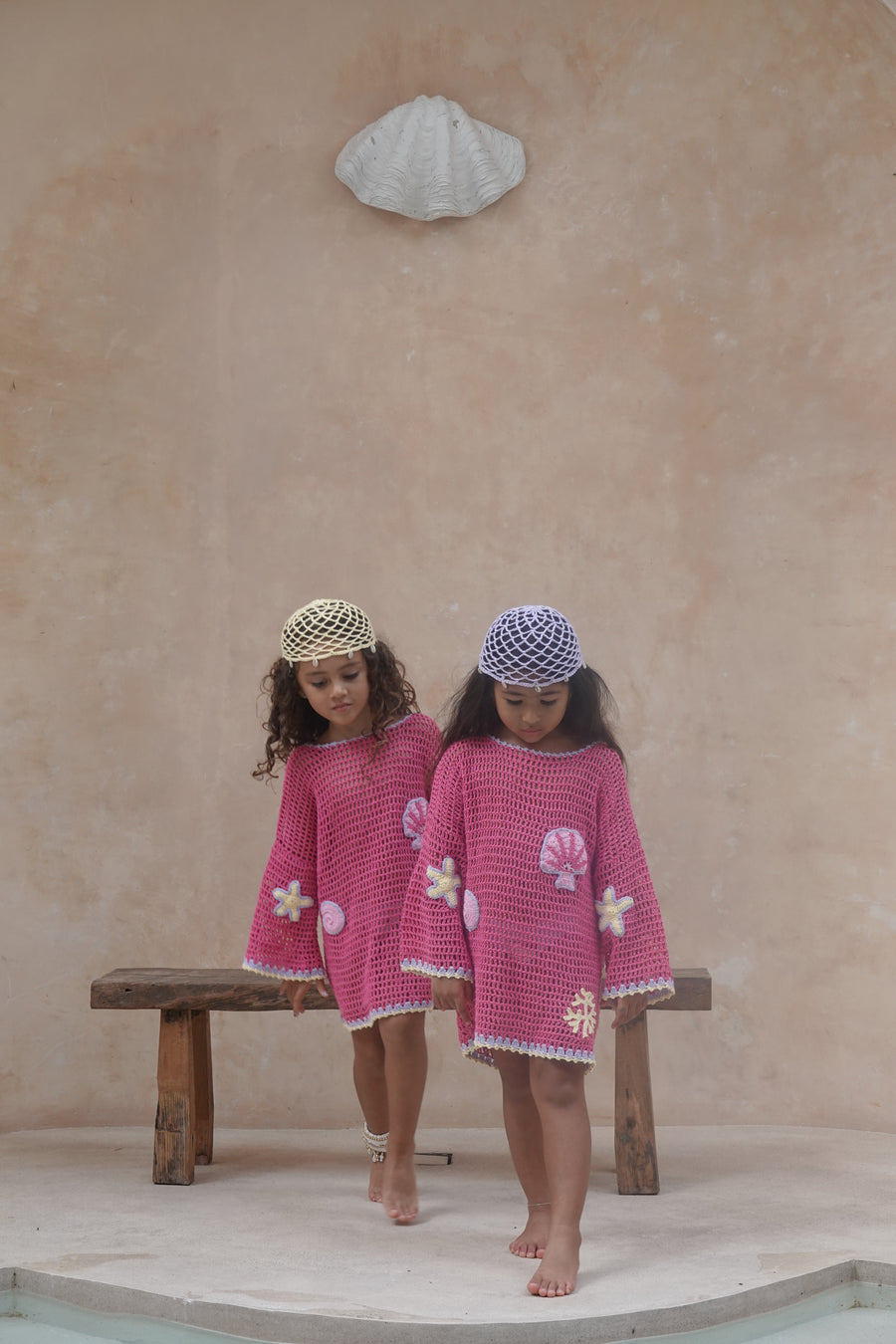 Winnie Beach Dress - Magenta Mermaid