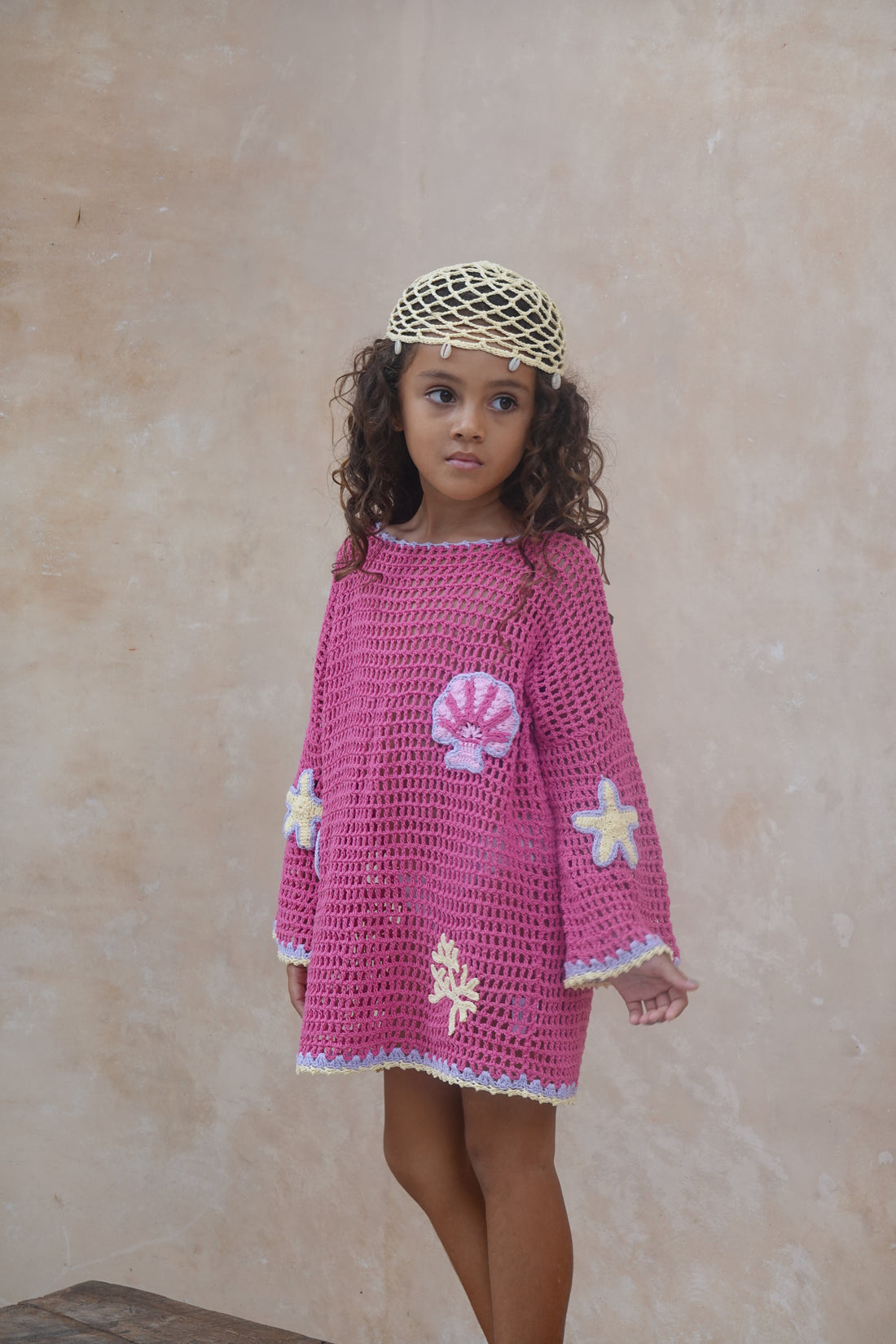 Winnie Beach Dress - Magenta Mermaid