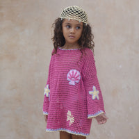 Winnie Beach Dress - Magenta Mermaid