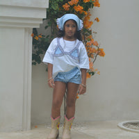 Dolly T-shirt -  Blue Gingham