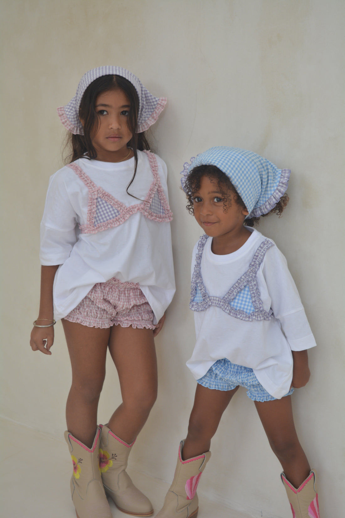 Dolly T-shirt -  Lilac Gingham