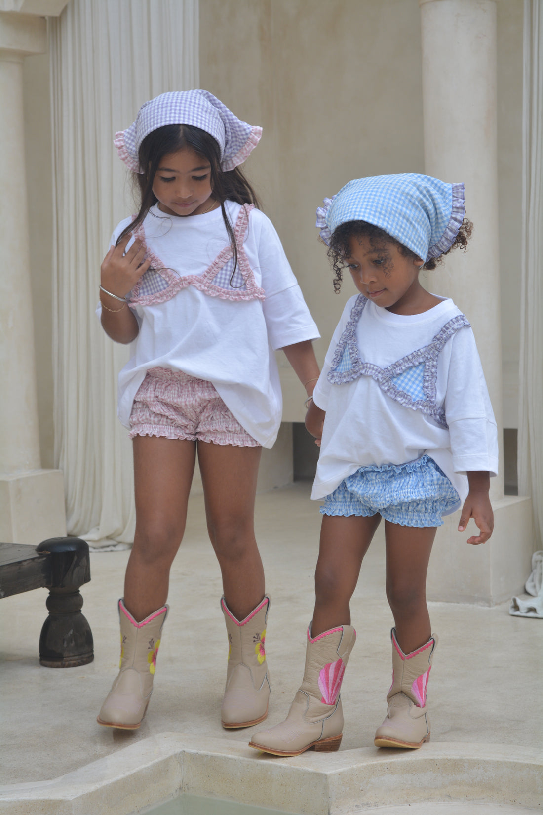 Daisy Bloomers - Blue Gingham