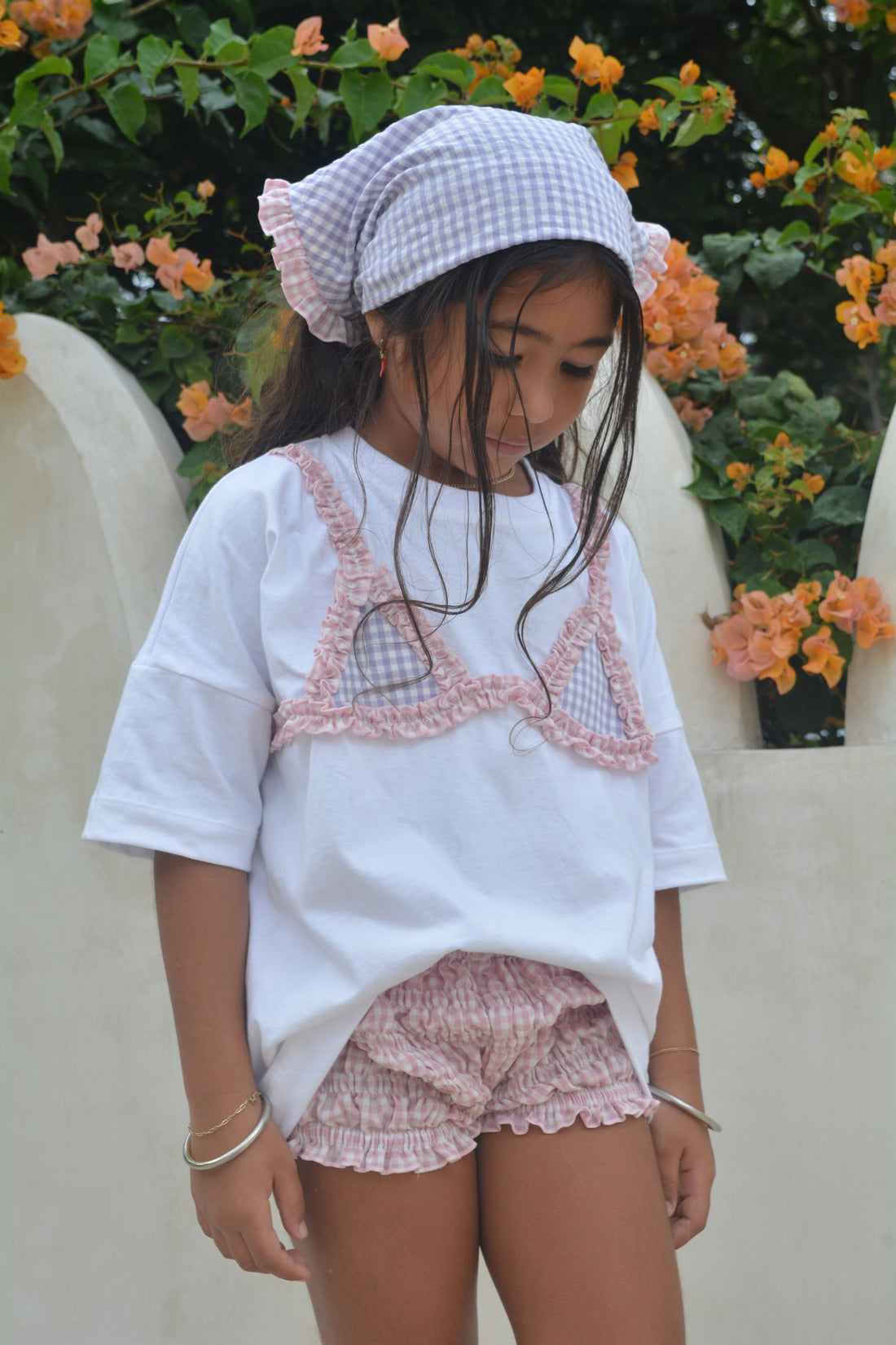 Dolly T-shirt -  Lilac Gingham