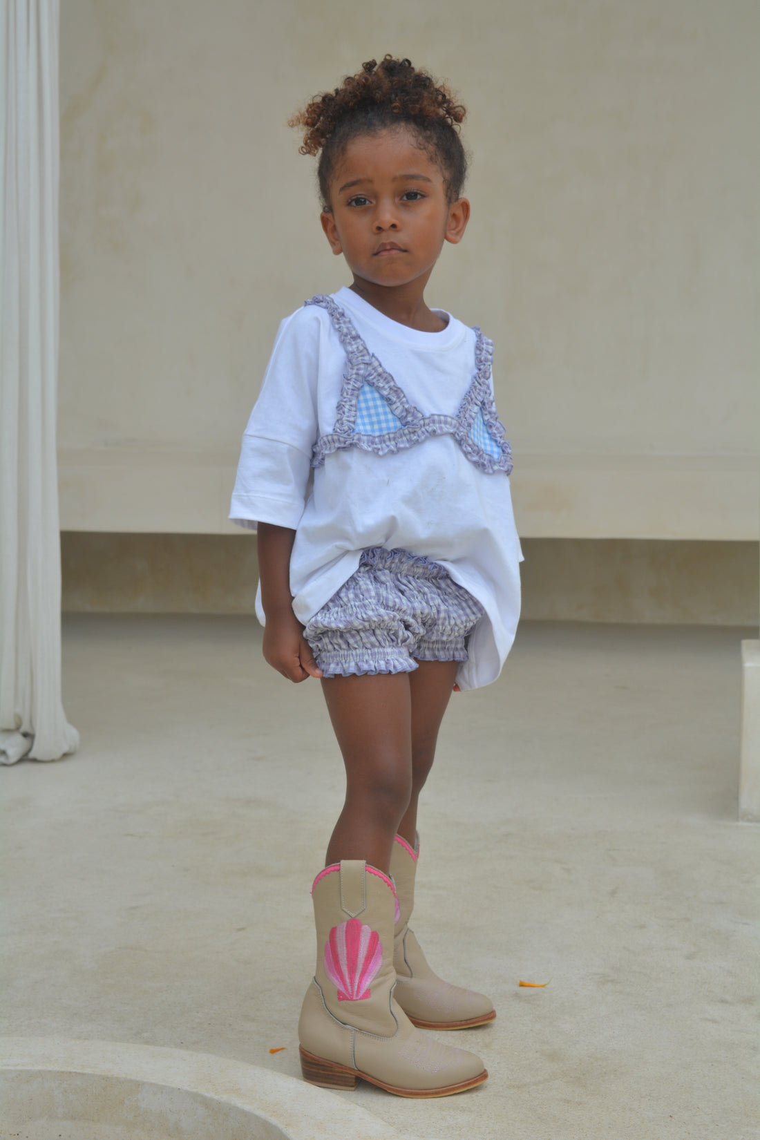 Daisy Bloomers - Lilac Gingham