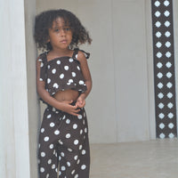Havana Pant - Chocolate Polka