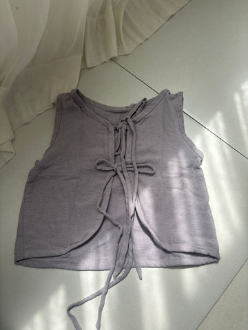 Honey Open Back Top - Lavender