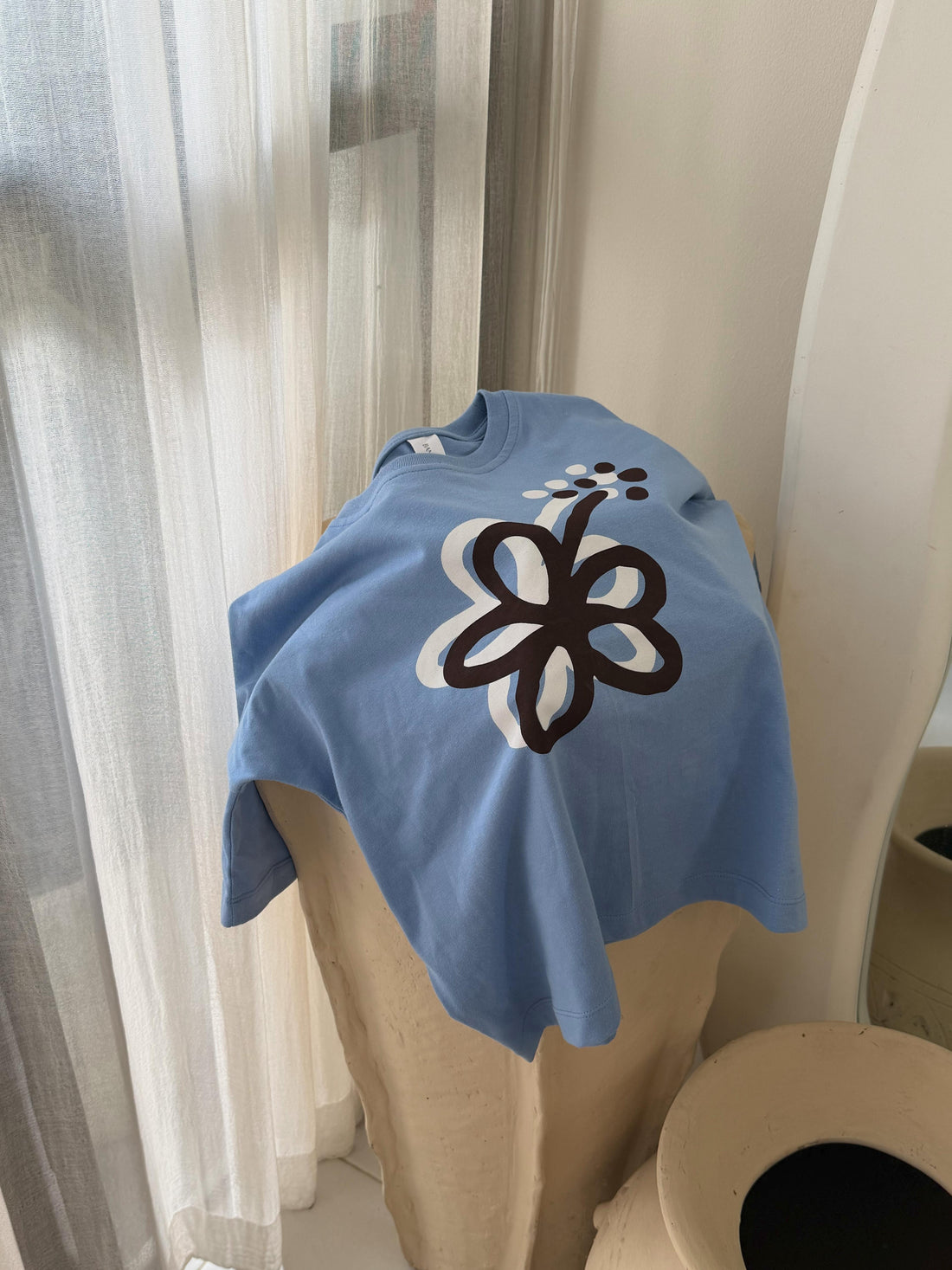 Hibiscus T-shirt - Blue