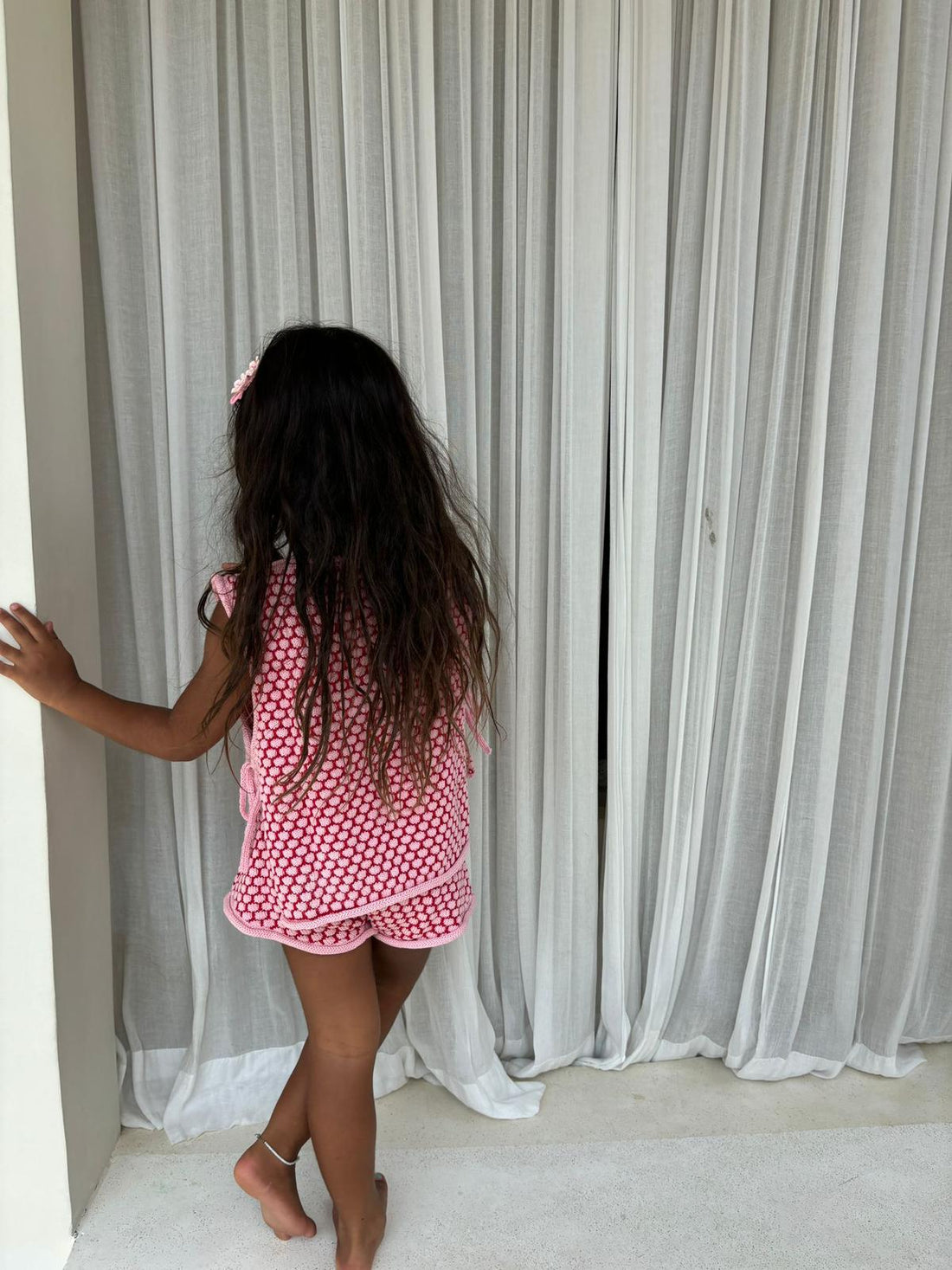 Bamba Knit Short  - Red & Pink   ( PRE ORDER END JUNE DISPATCH )