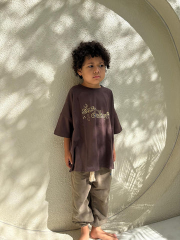 Salty Cowboy Tee - Chocolate