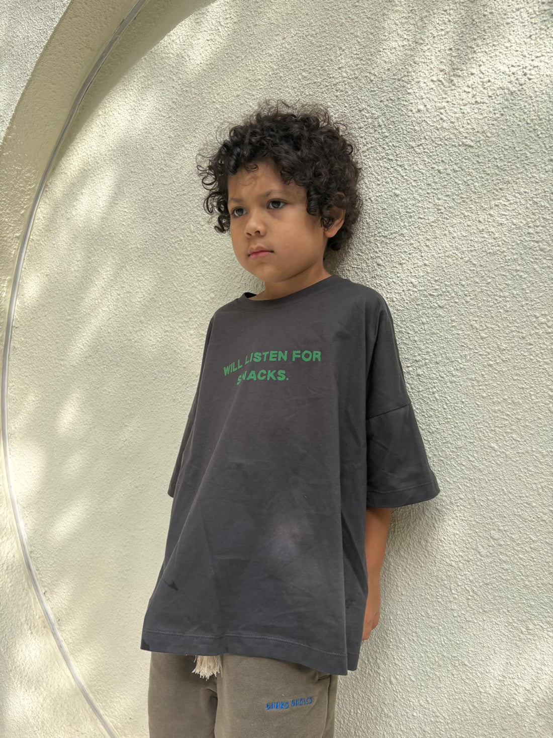 Snacks Tee - Charcoal